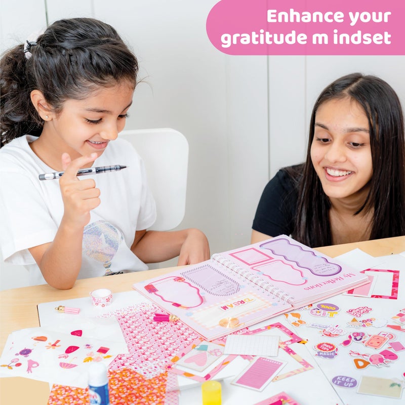 jackinthebox DIY Journal for Girls Ages 8-12  242 pcs  Scrapbook Kit  Tween Girls Gifts  Girls Journal Kit  Includes 10 Mental Health Exercises  Journaling Kit  Gifts for 8 9 10 11 12-Year-Old - Image 5